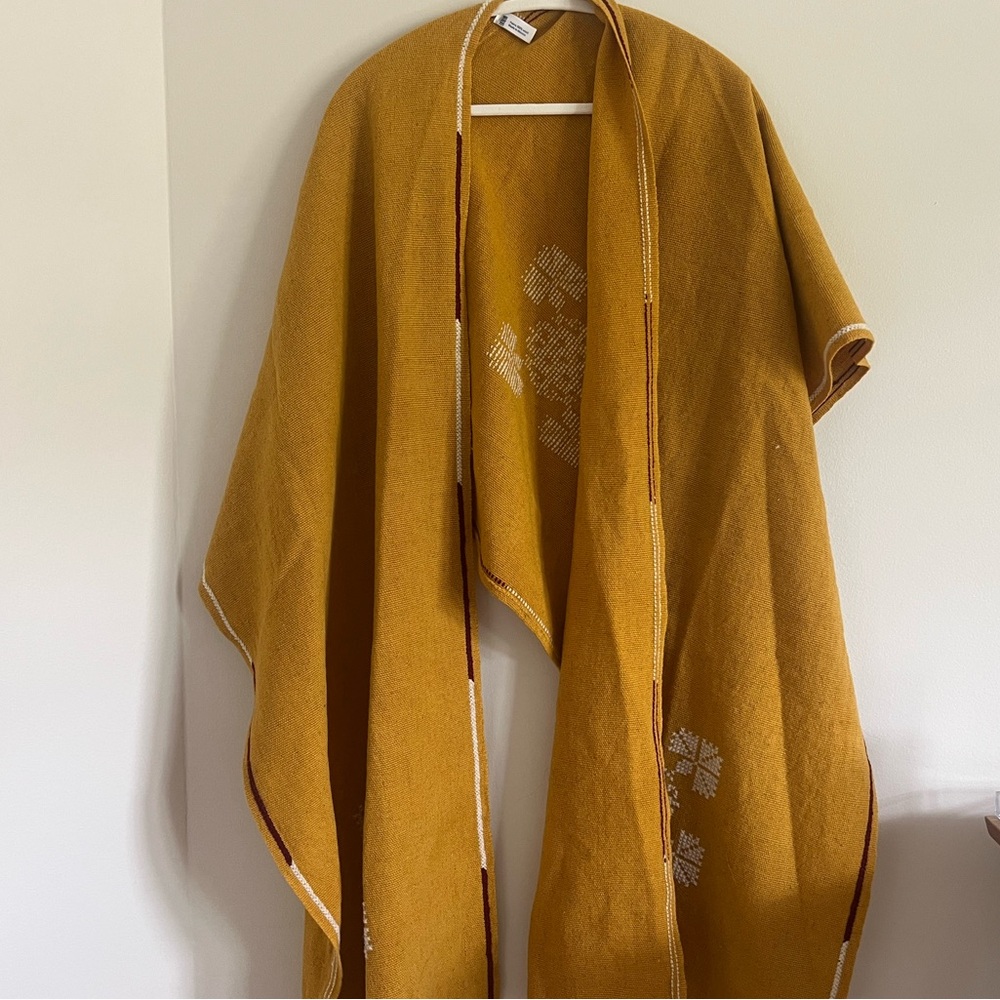 One of a Kind Mexican Poncho (100% wool) Made in Mexico